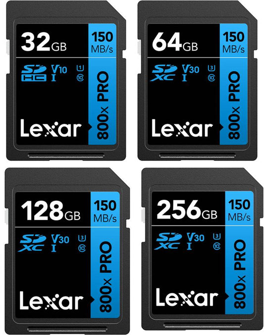 Lexar SD 800X UHS-I SD Memoery Card 32GB 64GB 128GB 256GB