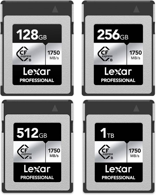 Lexar CF Professional CFexpress Type B Card SILVER Series 128GB 256GB 512GB 1TB