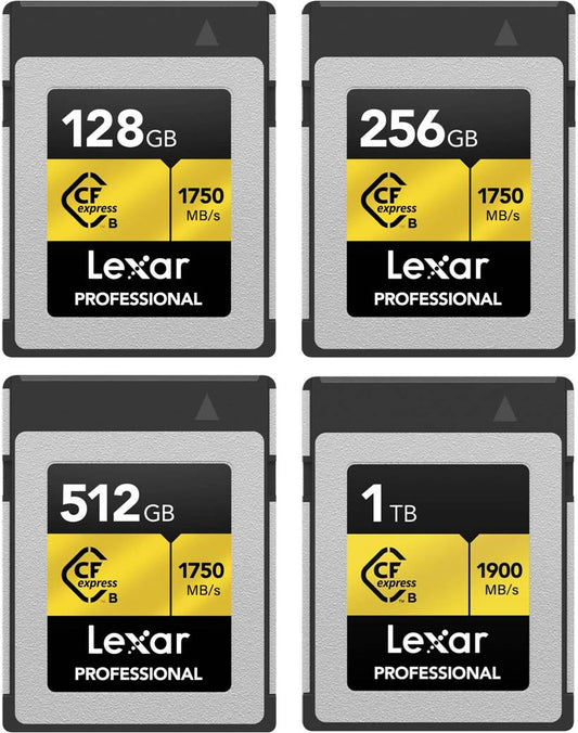 Lexar CF Professional CFexpress Type B Card Gold Series 128GB 256GB 512GB 1TB