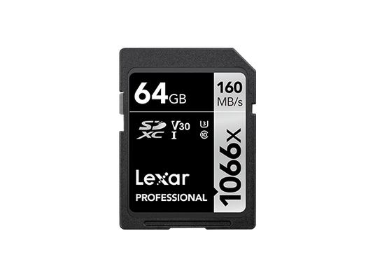 Lexar SD Professional 1066X 160MB/s Read Flash Memory Card 64GB 128GB 256GB 512GB 1TB