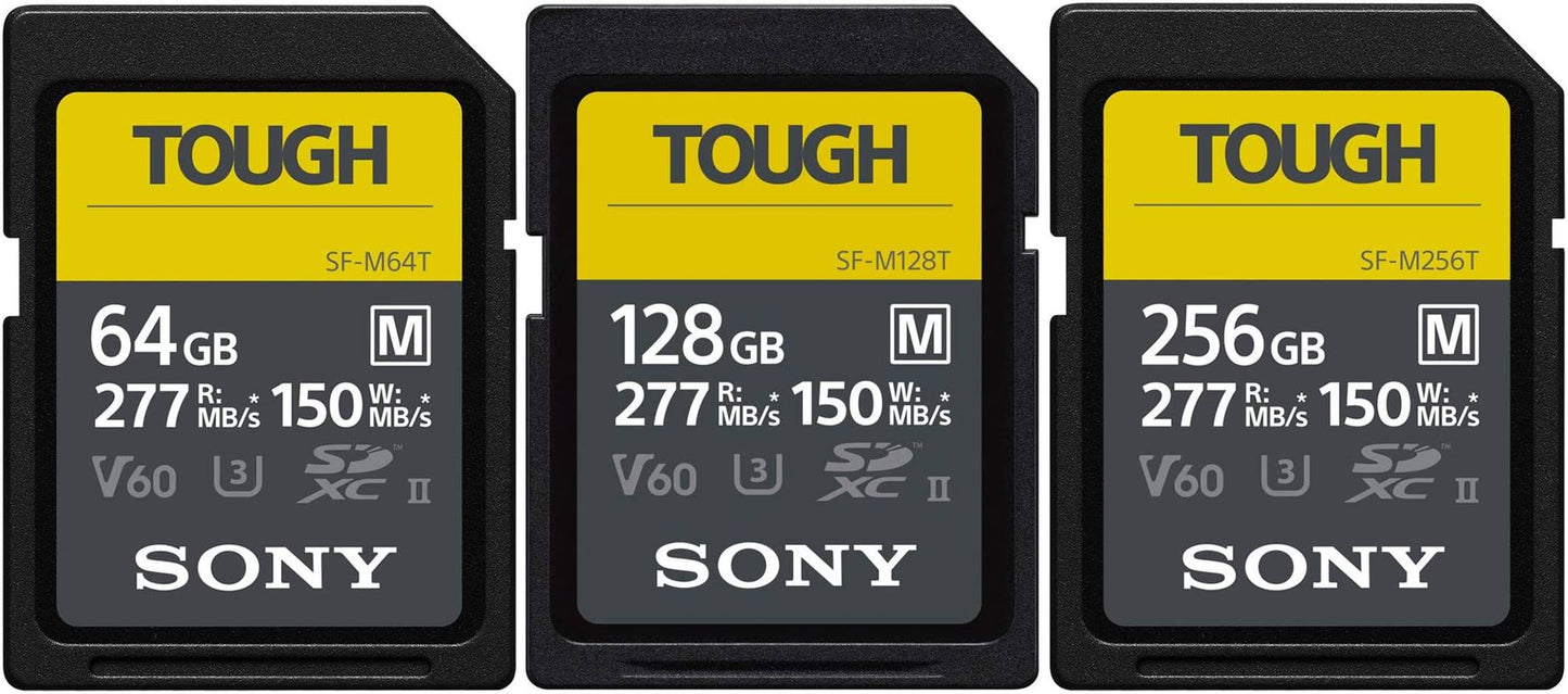 Sony SD M TOUGH Series UHS-II Flash Memory Card 64GB 128GB 256GB