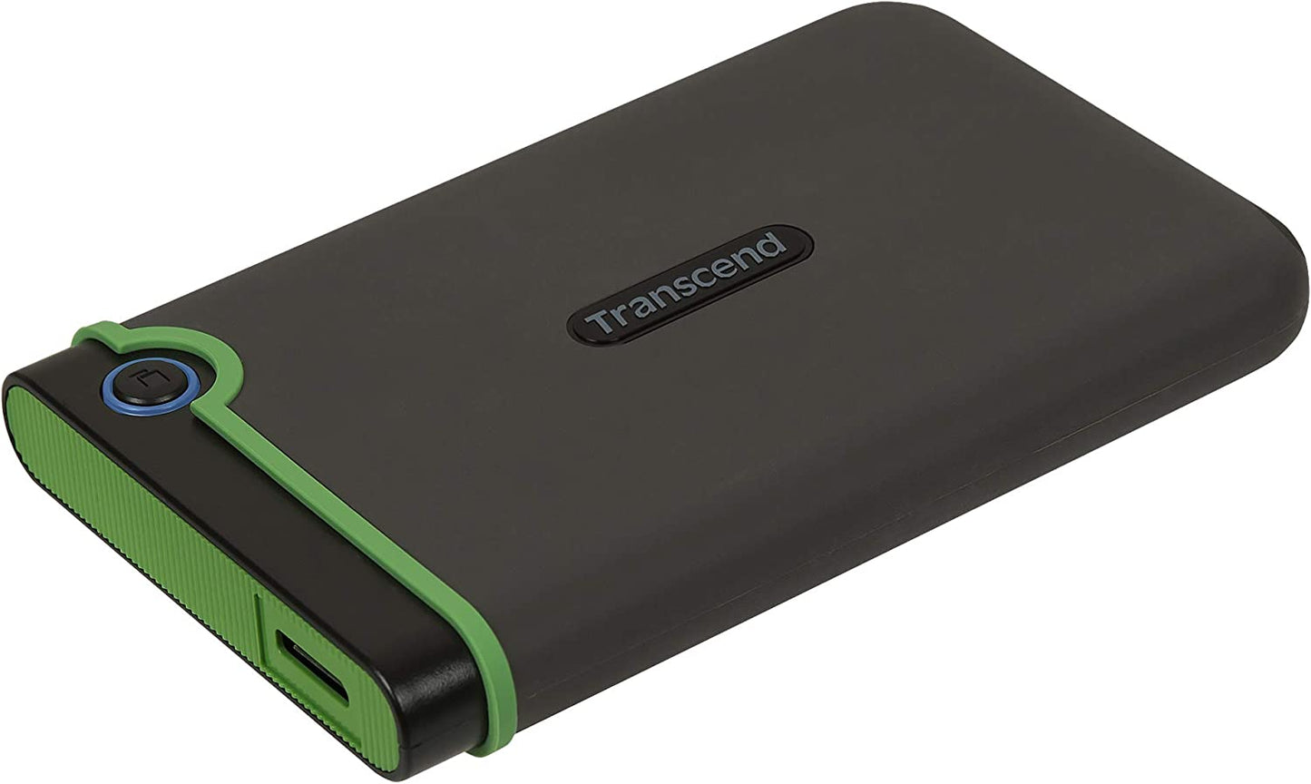 Transcend HDD StoreJet 25M3 Iron Gray External Portable Hard Drive 1TB 2TB 4TB